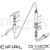 Cifial 32401MI-X20 U PVD X20 Tall Mini Mono Basin Mixer Tap Dimension